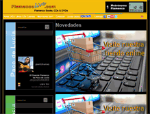 Tablet Screenshot of flamencolive.com